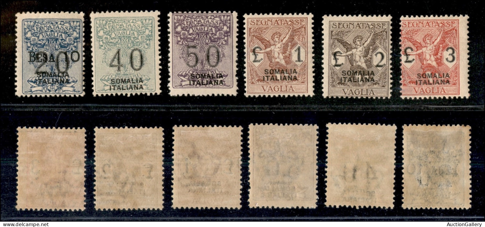 Colonie - Somalia - 1926 - Soprastampati (7/12) - Serie Completa - 6 Valori - Gomma Originale (325) - Other & Unclassified