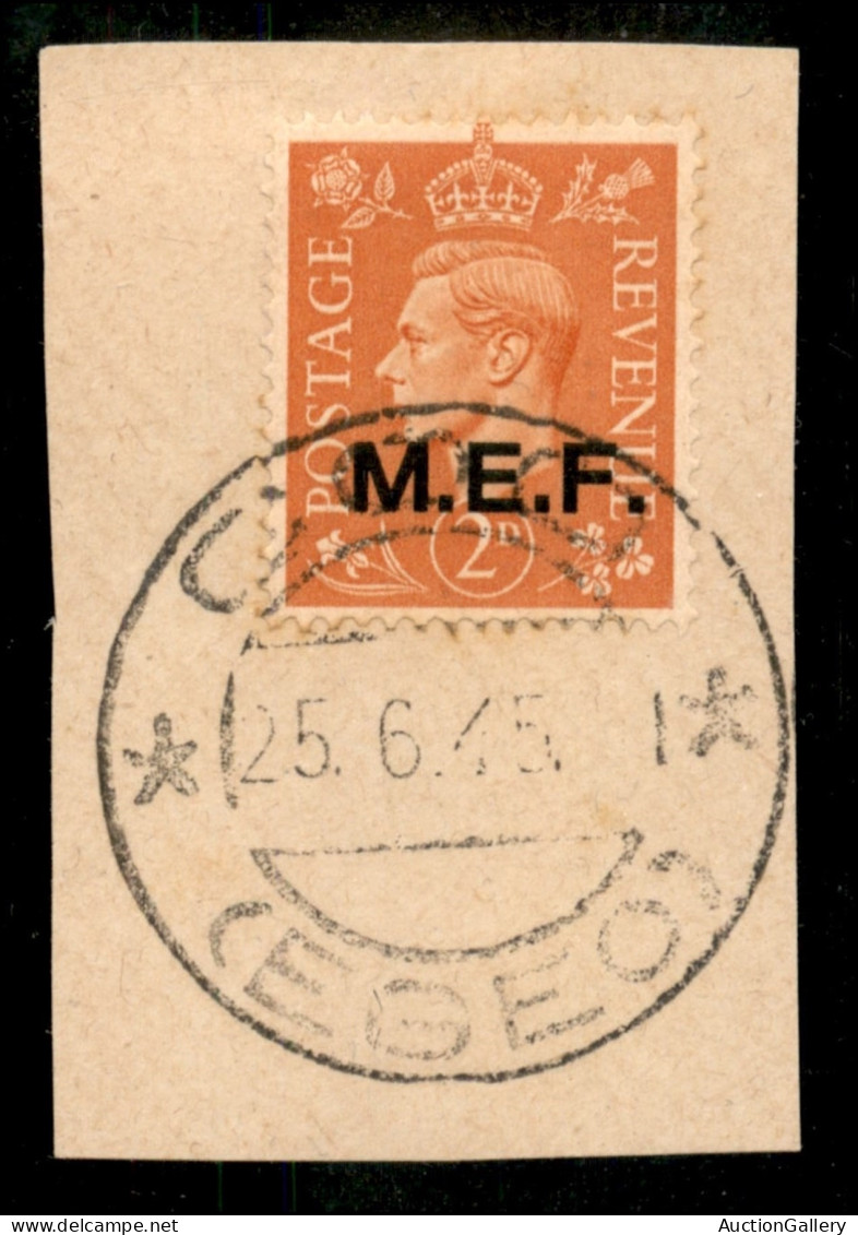 Occupazioni Straniere Delle Colonie - Occupazione Britannica - M.E.F. - M.E.F. - 2 Pence (7) Usato A Coo Il 25.6.45 Su F - Autres & Non Classés