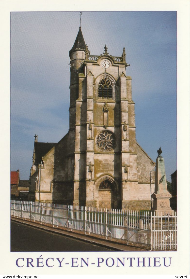 CRECY EN PONTHIEU . -  L'Eglise. CPM - Crecy En Ponthieu