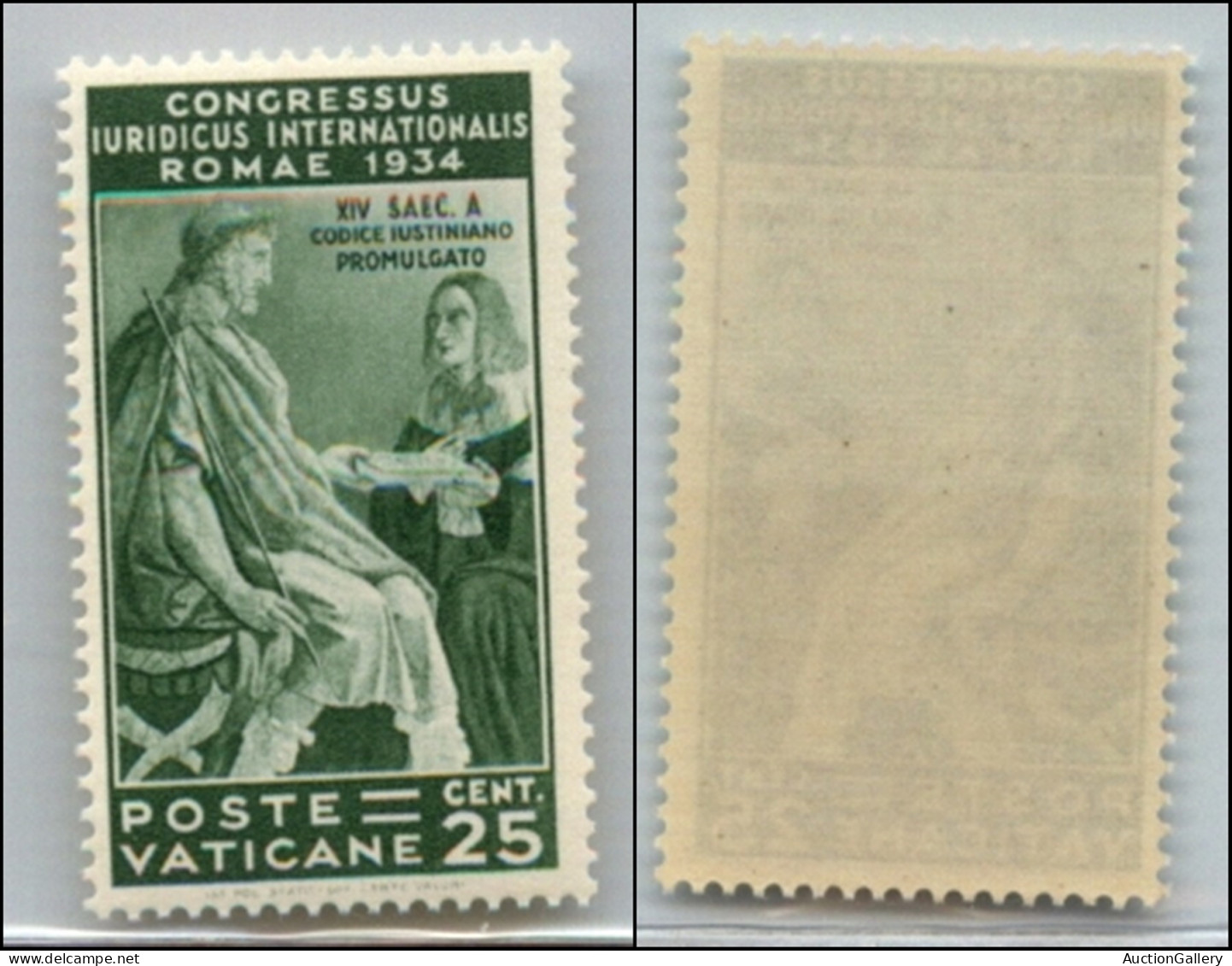 VATICANO - 1935 - 25 Cent Giuridico (43) - Gomma Integra (210) - Other & Unclassified