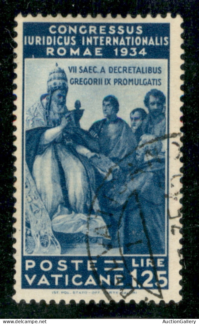 VATICANO - 1935 - 1.25 Lire Congresso Giuridico (46) - Usato (75) - Otros & Sin Clasificación