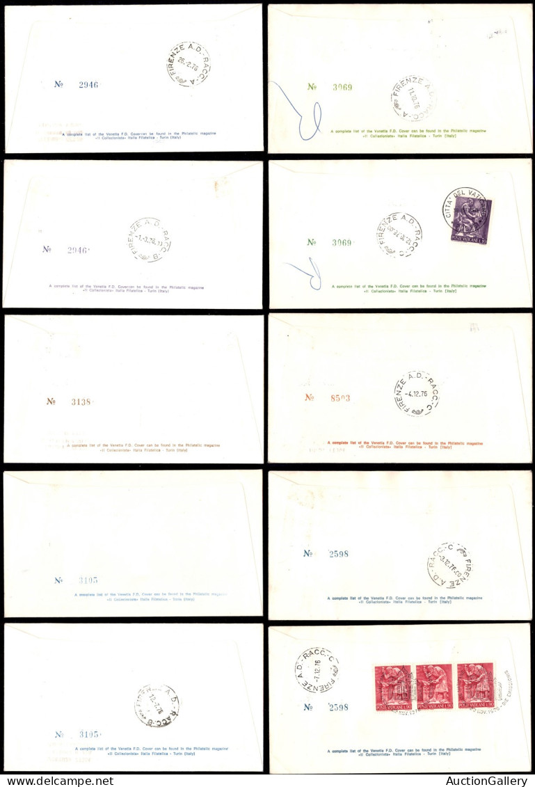 VATICANO - 1976 - FDC Venetia Club - Annata Completa - Insieme Di 10 Buste Diverse - Andere & Zonder Classificatie
