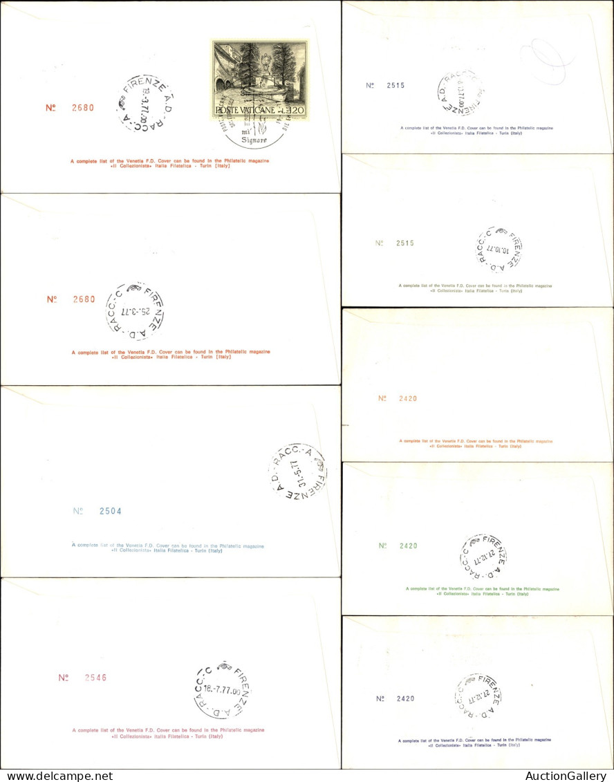 VATICANO - 1977 - FDC Venetia Club - Annata Completa - Insieme Di 9 Buste Diverse - Andere & Zonder Classificatie