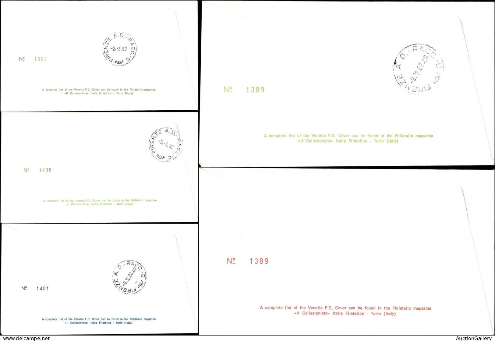 VATICANO - 1982 - FDC Venetia Club - Annata Completa - Insieme Di 5 Buste Diverse - Andere & Zonder Classificatie