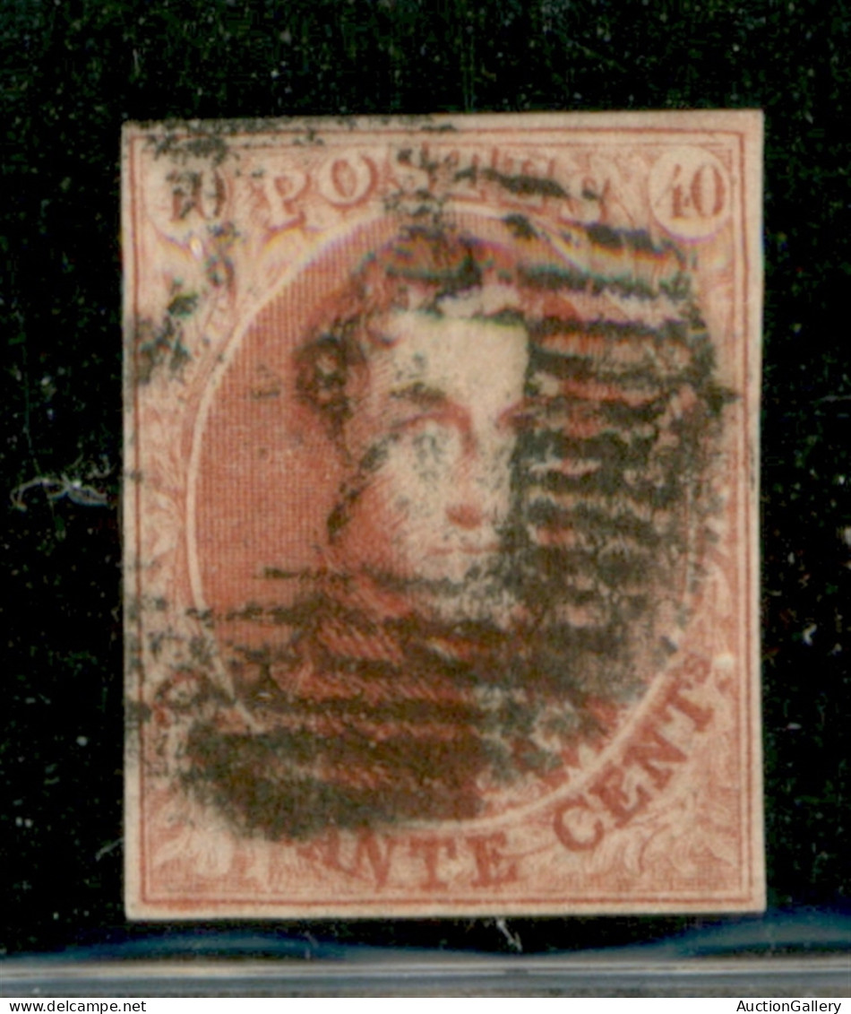 EUROPA - BELGIO - 1858 - 40 Cent Leopoldo I (9II) - Usato - Autres & Non Classés
