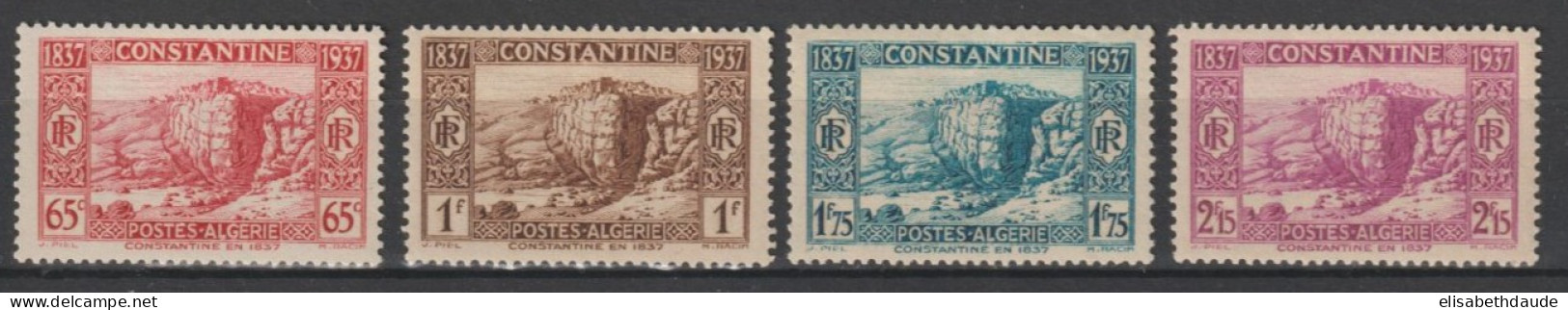 ALGERIE - 1937 - YVERT N° 131/134 SERIE COMPLETE ** MNH  - COTE 2022 = 24 EUR. - - Neufs