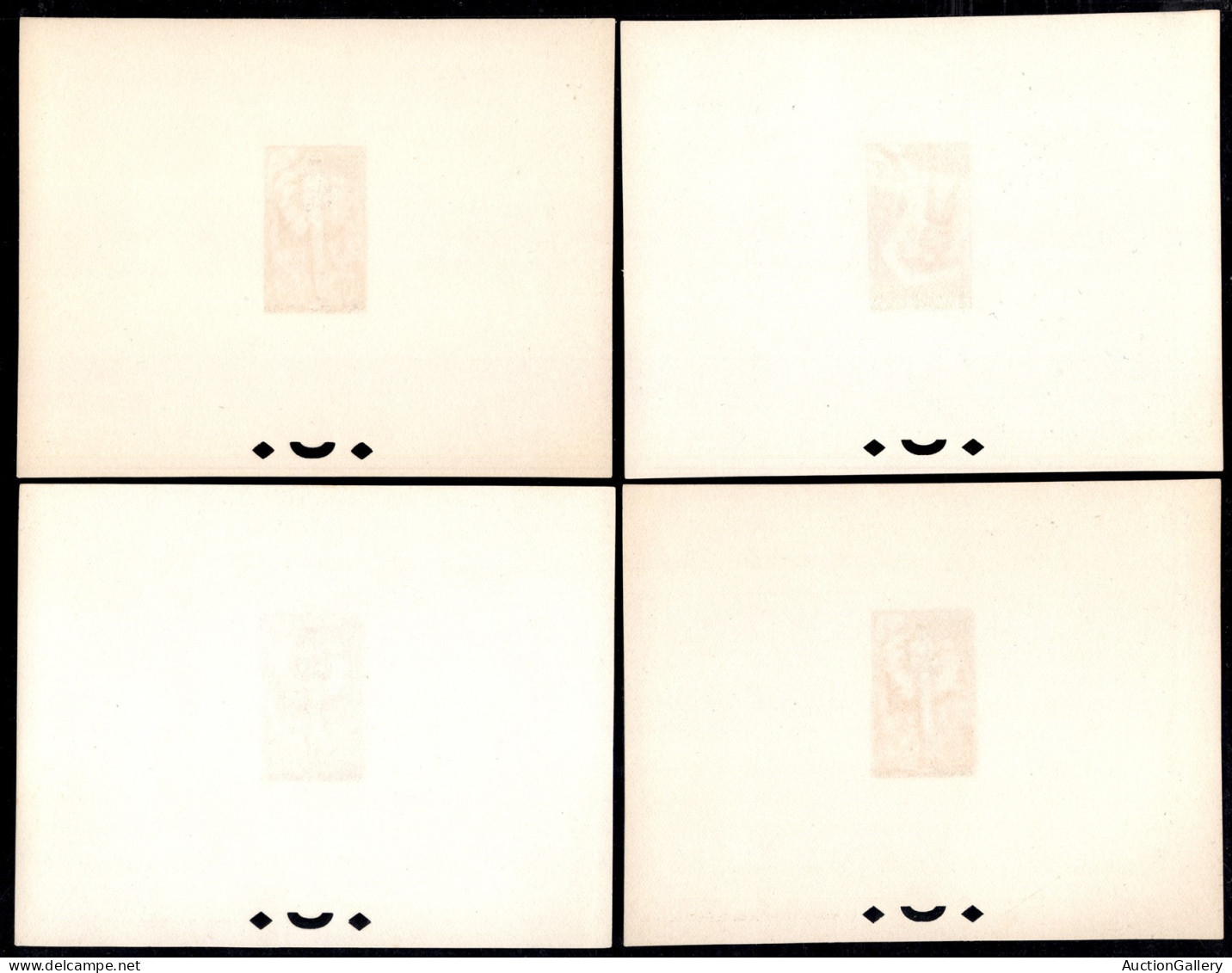 OLTREMARE - BURKINA FASO - 1960 - Haute Volta - Prove di lusso - Maschere tribali (71/88) - serie completa in foglietti 
