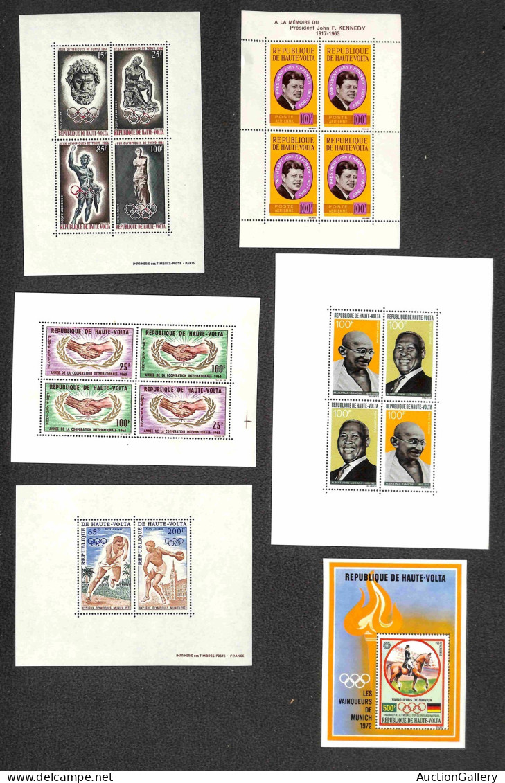 OLTREMARE - BURKINA FASO - 1964/1984 - Haute Volta - Collezione Di 60 Foglietti Del Periodo - Gomma Integra - Otros & Sin Clasificación