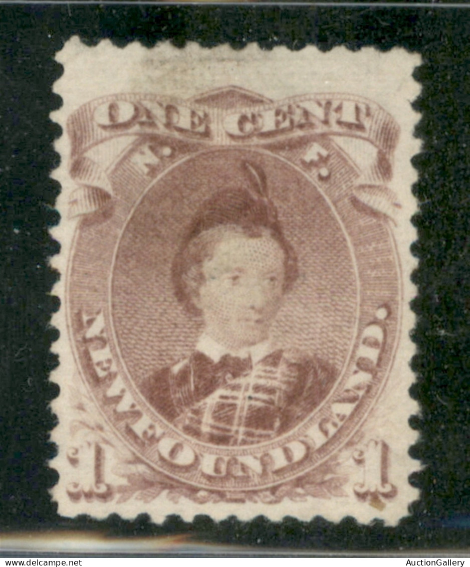 OLTREMARE - CANADA - NEWFOUNDLAND - 1868 - 1 Cent Principe Edward (22a) - Nuovo Senza Gomma - Otros & Sin Clasificación