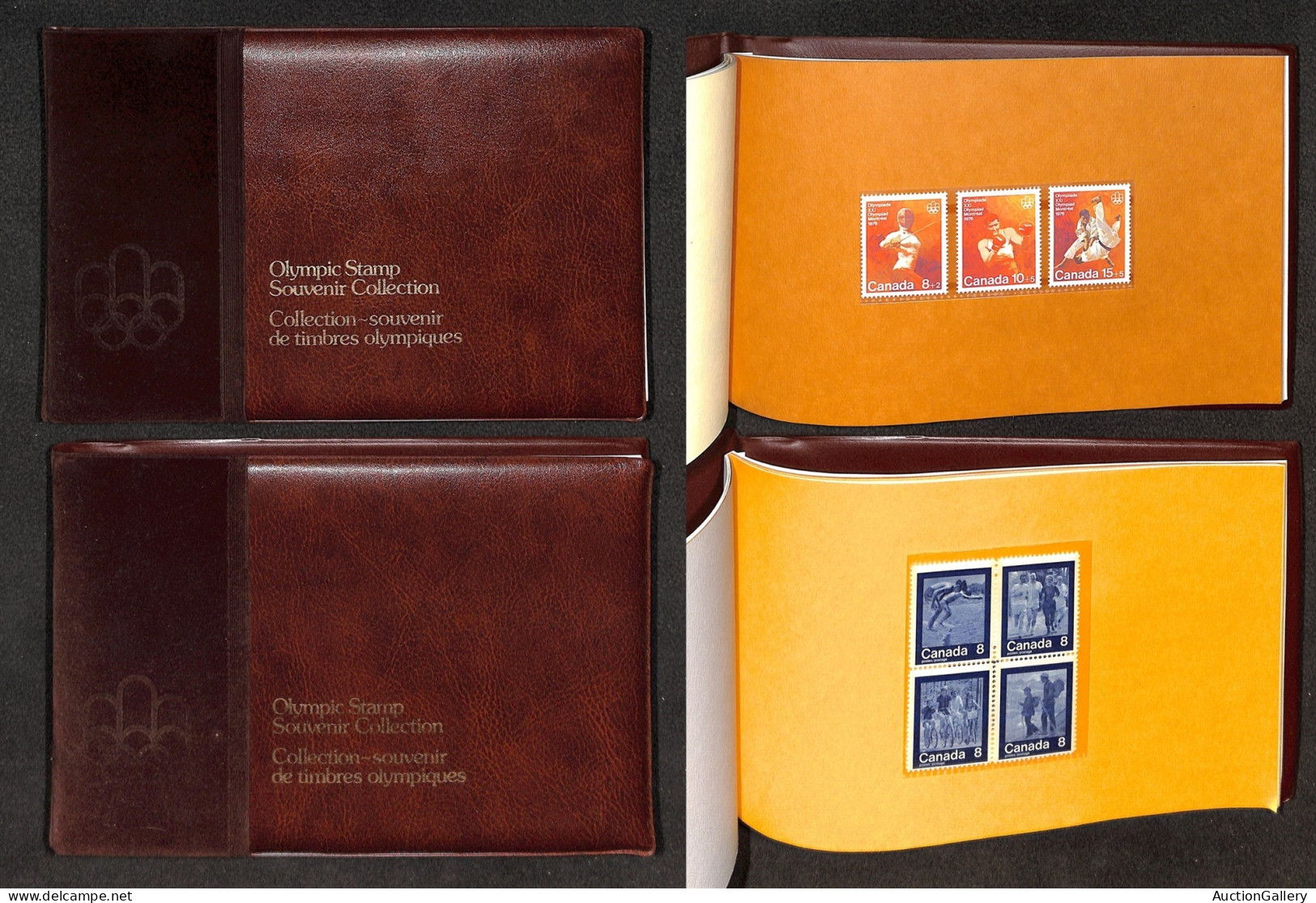 OLTREMARE - CANADA - 1976 – Olympic Stamps Souvenir Collection – Volume 1 E 2 – Nuovi Completi Di Custodia – Buone Condi - Sonstige & Ohne Zuordnung