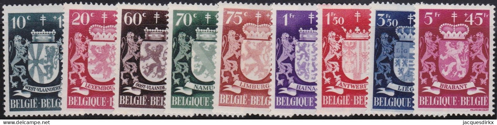 Belgie  .   OBP  .   716/724    .   **   .     Postfris  .   /   .    Neuf Avec Gomme Et SANS Charnière - Nuovi