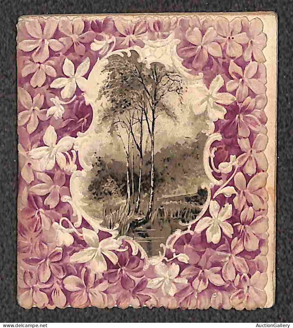 Documenti E Varie - 1901 - Calendarietto (7 1/2 X 8 1/2) Profumato (alla Bulboide Rosa) Con Dediche Manoscritte - Sonstige & Ohne Zuordnung