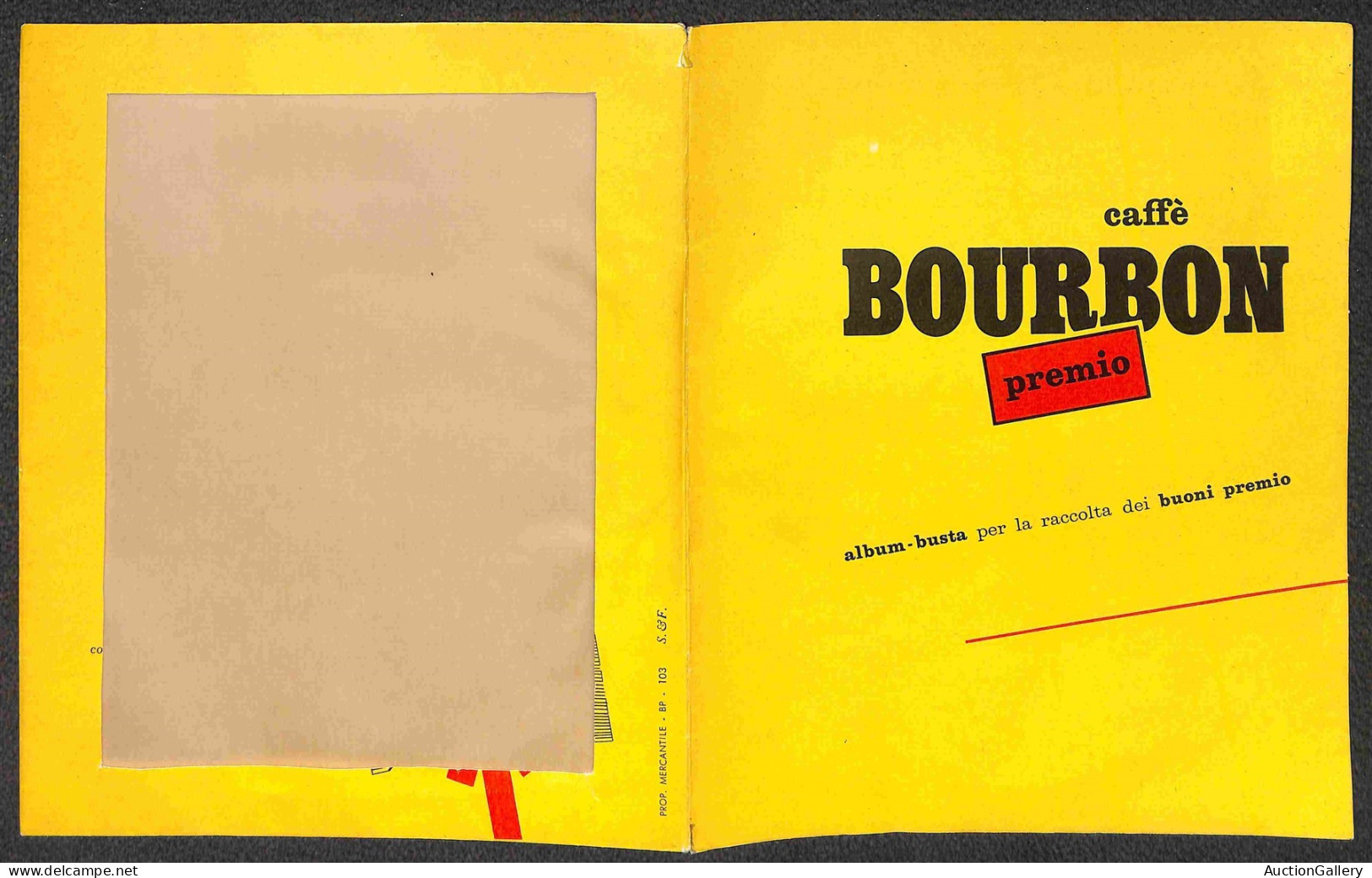 Documenti E Varie - 1957 - Caffe Bourbon - Album Busta Per La Raccolta Dei Buoni Premio - Tasca Pubblicitaria Con Calend - Altri & Non Classificati