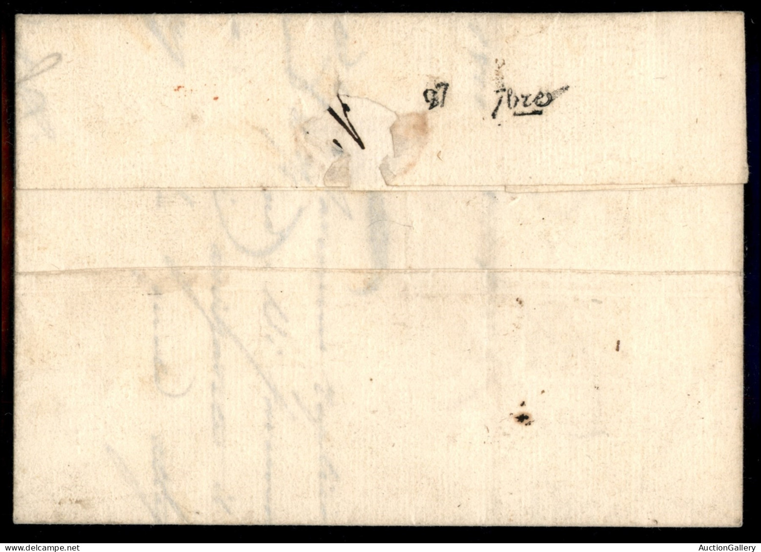 Prefilateliche - 1810 (27 Settembre) - Parme (rosso) - Lettera Per Genova - Tassata - Altri & Non Classificati