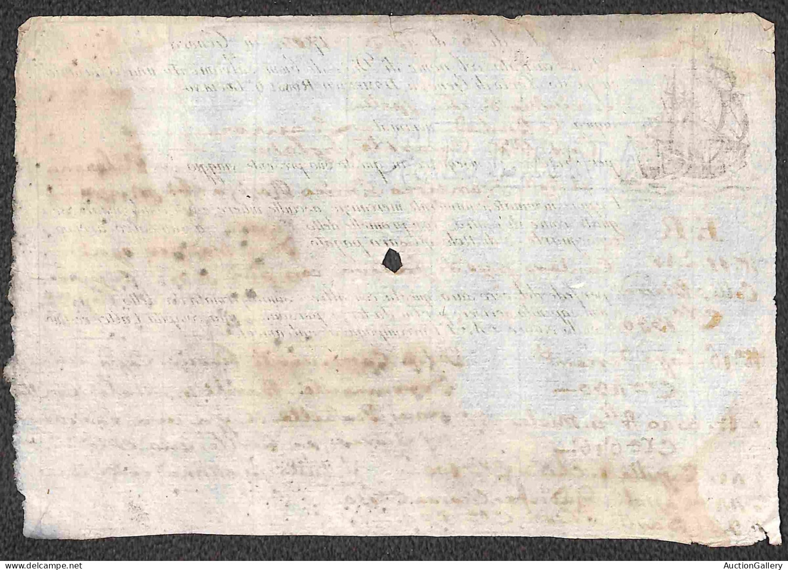 Prefilateliche - 1804 - Lettera Di Carico Da Genova A Palermo - Other & Unclassified