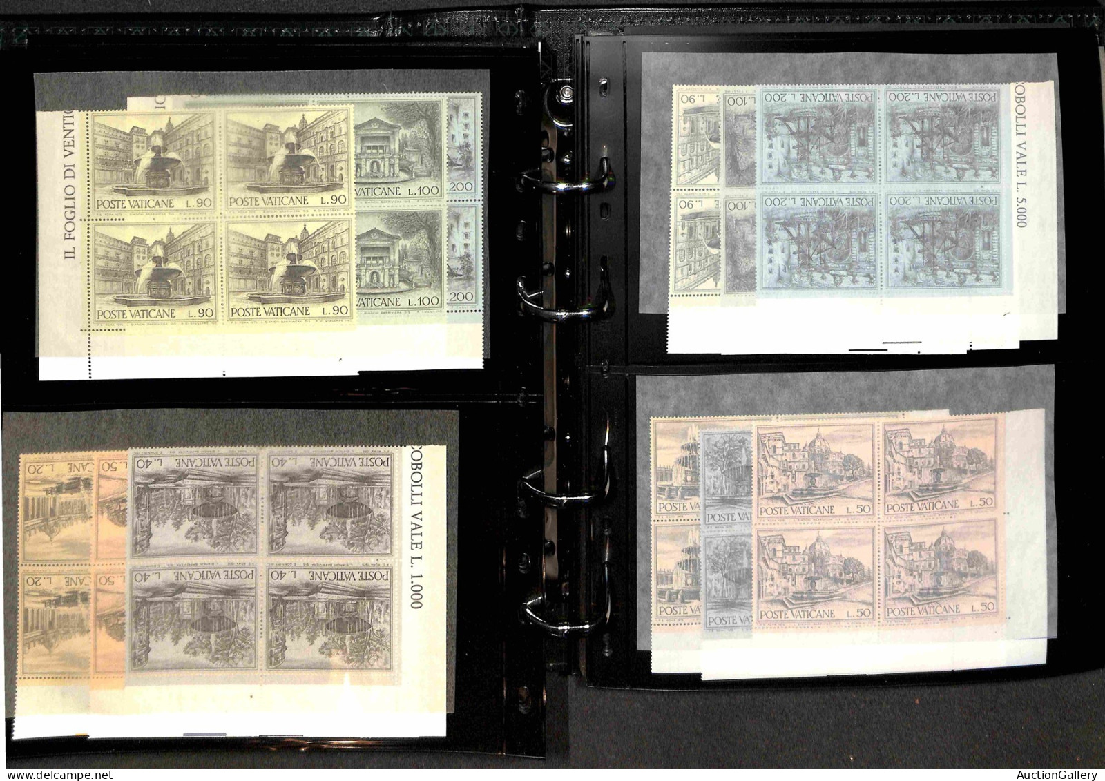 Lotti & Collezioni - VATICANO - 1949/1994 - Collezione di centinaia di quartine foglietti e minifogli del periodo in 2 a