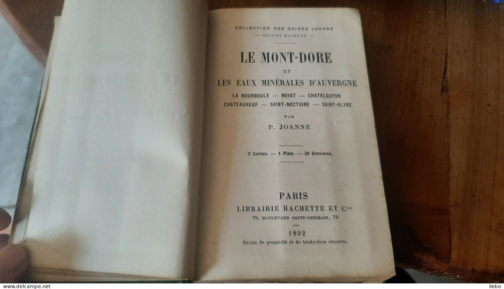 Guides Diamant  Mont-dore Eaux Minérales Auvergne1892 Cartes Plans Gravures Bourboule Guide - Auvergne