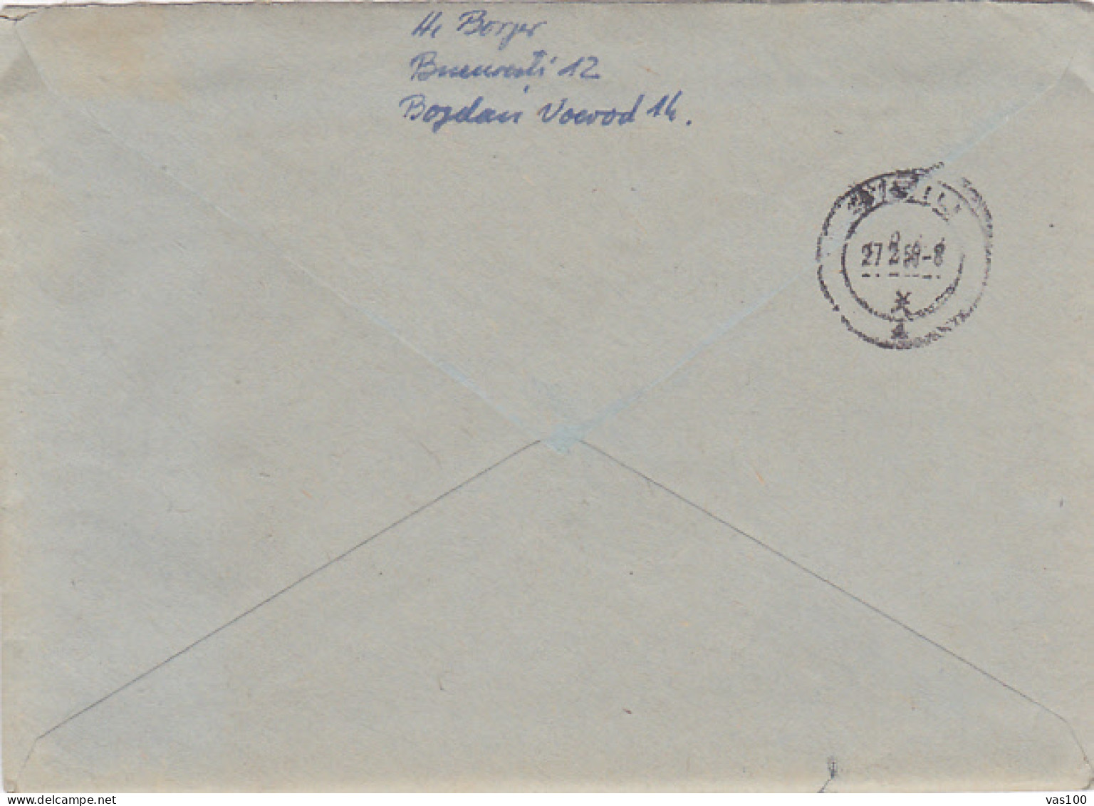 ADAM MICKIEWICZ- WRITER, STAMP ON COVER, 1956, ROMANIA - Lettres & Documents