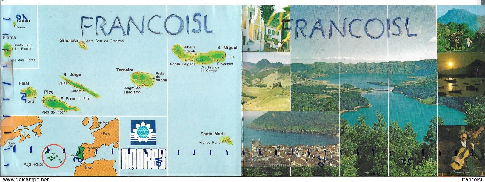 Azorean/ Açoreano Station QSL Card Station 75 AZ 386-Mirage (1992) - CB-Funk