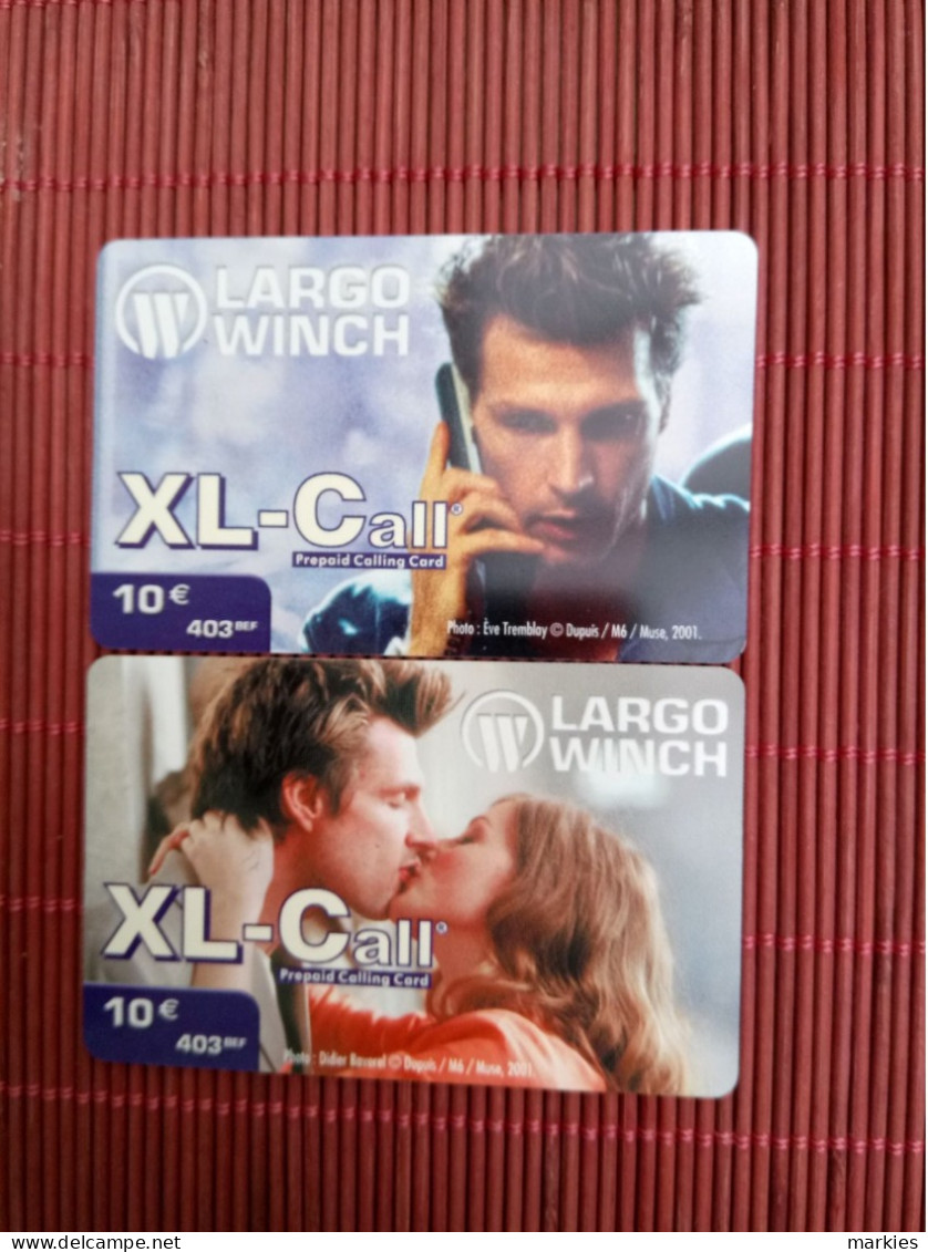 Largo Winch 2 Crads 10 Euro Mint,New  2 Photos Rare - BD