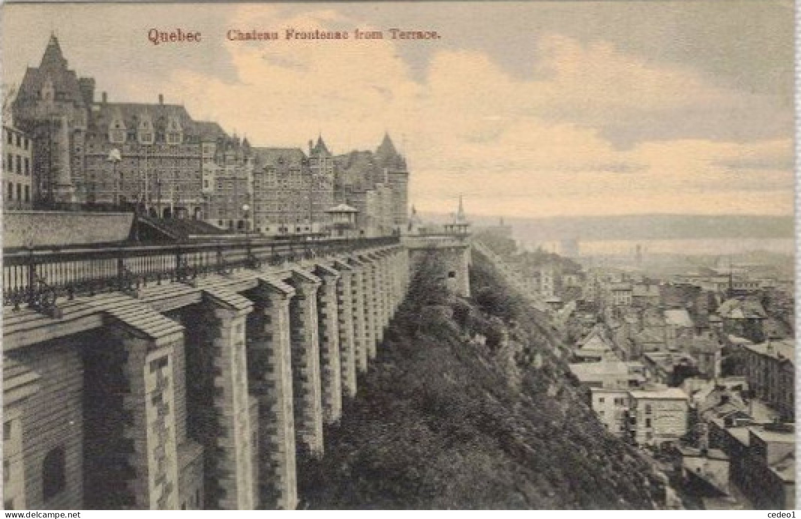 CANADA  QUEBEC   CHATEAU FRONTENAC  FROM TERRACE - Ste. Anne De Beaupré