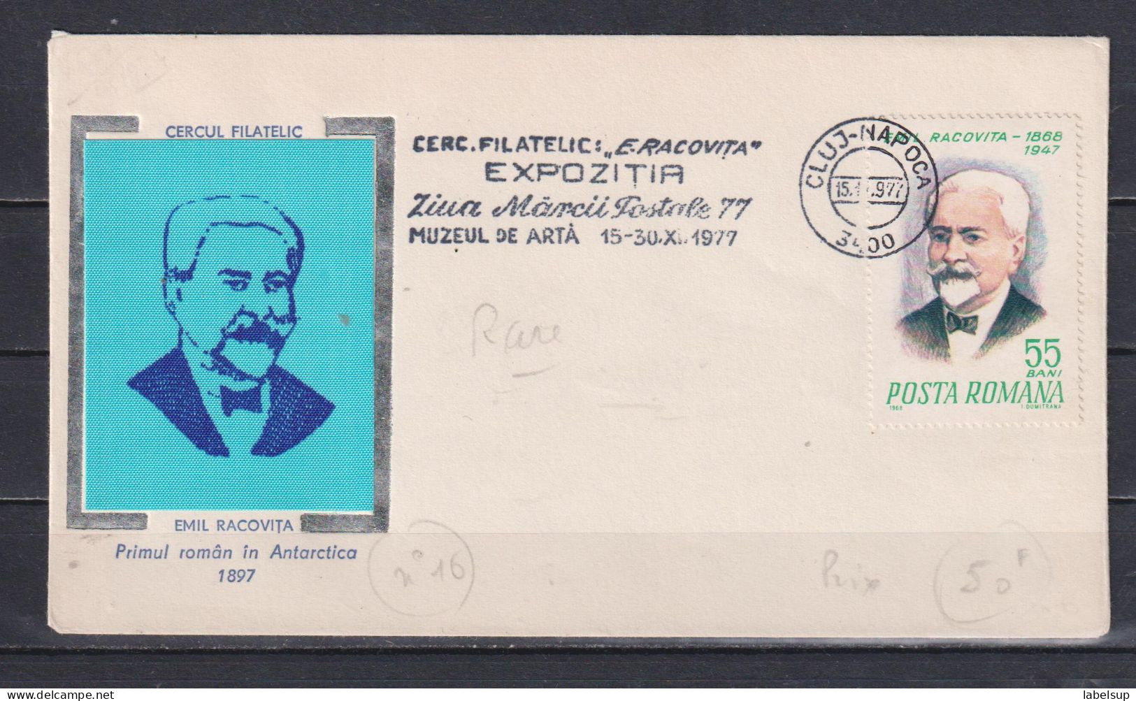 Timbre De 1968 Sur Lettre FDC De 1977 Roumanie N° 2387 - Cartas & Documentos