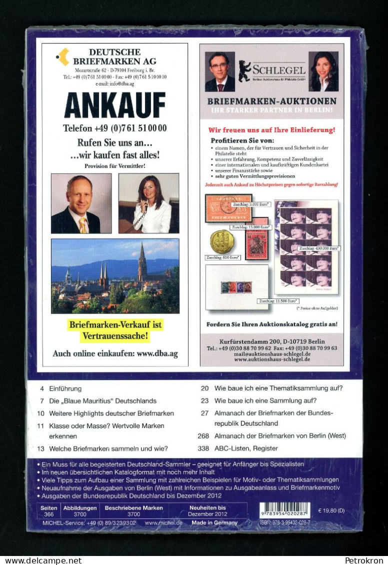 Michel Briefmarken Almanach Bund BRD Berlin Deutschland 2. A. 2012 Neu In OVP - Philately