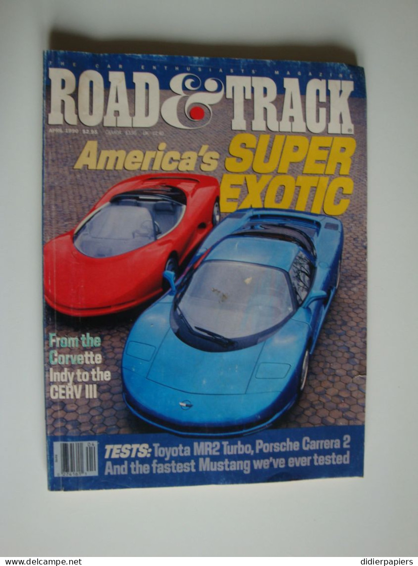 Automobilia,Revue Auto Américaine Road & Track America's Super Exotic 1990 - Auto/motorrad