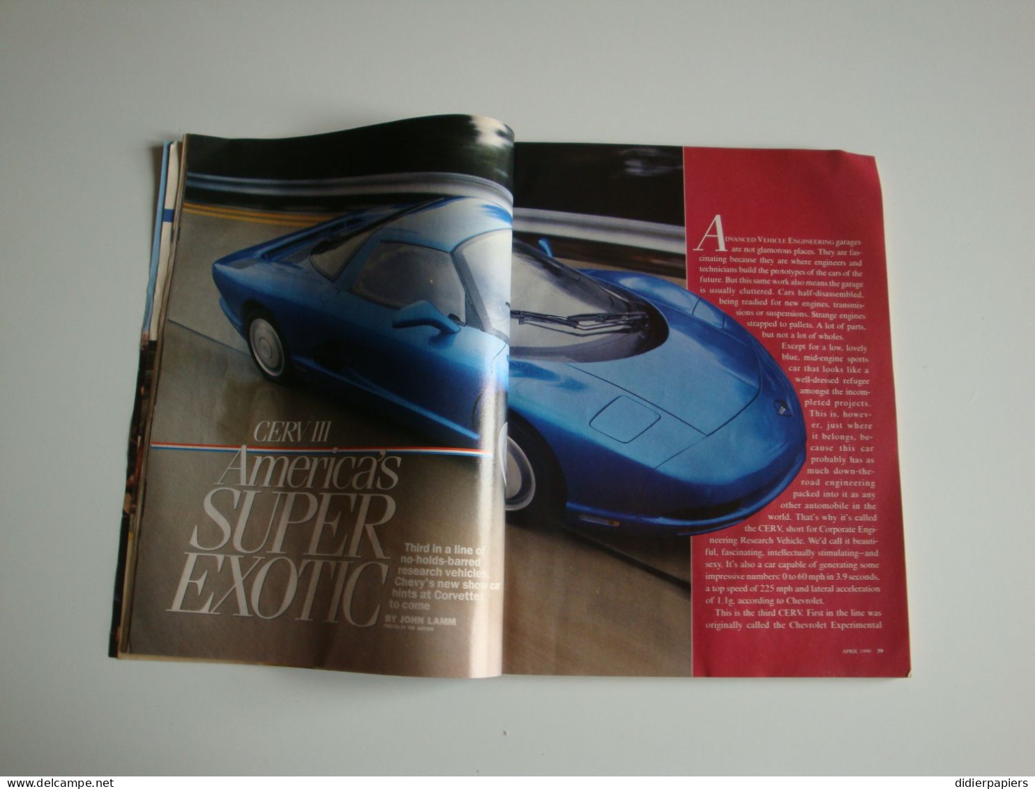 Automobilia,Revue Auto Américaine Road & Track America's Super Exotic 1990 - Auto/moto