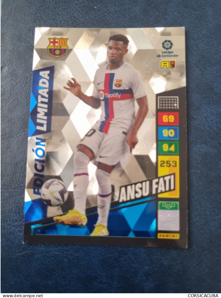 CARTES  FOOT  PANINI ADRENALYN  2022/23  EDICION  LIMITADA  ANSU  FATI     //  PARFAIT  ETAT  //  1er  CHOIX  // - Trading Cards