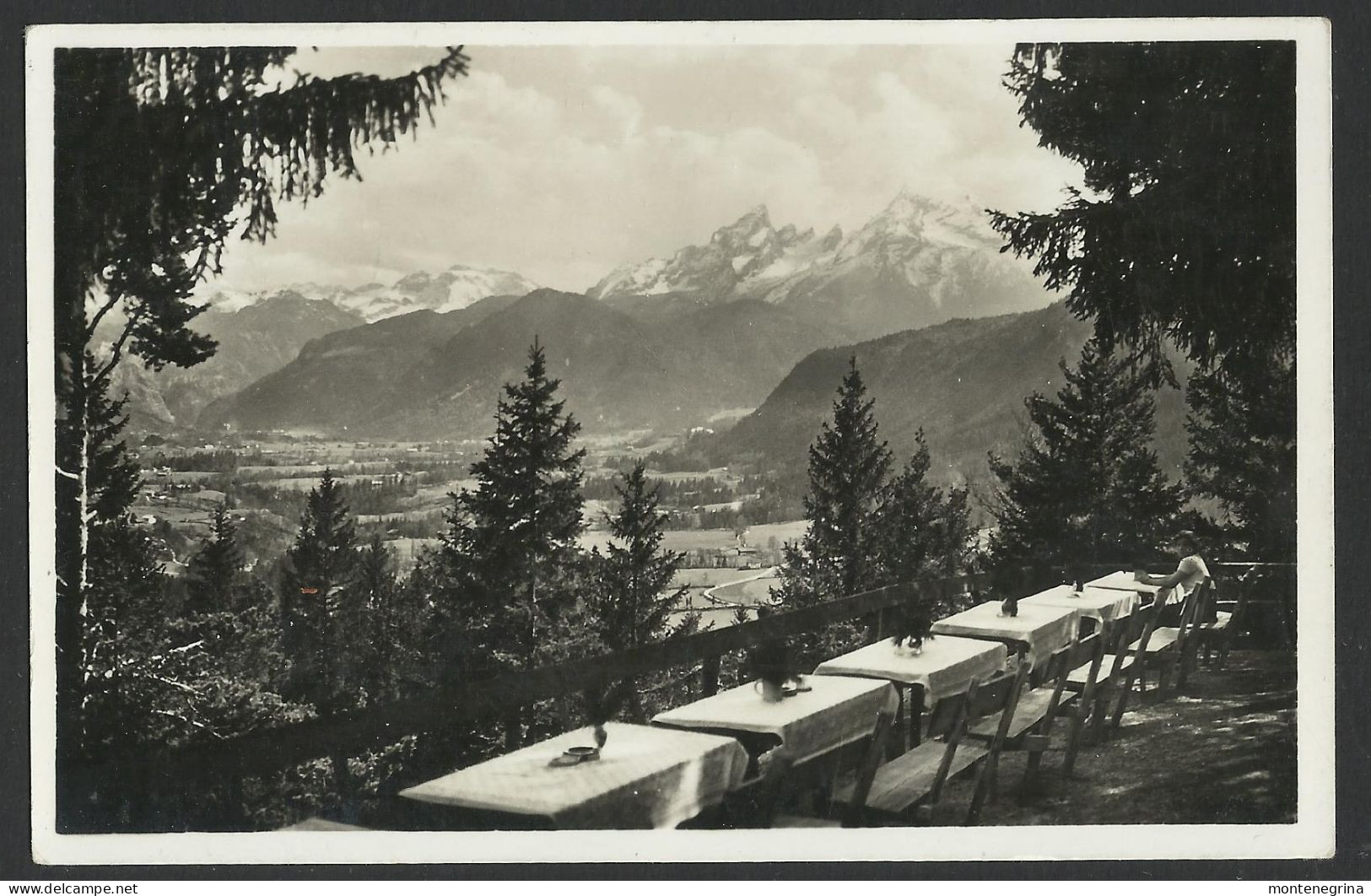 Restauration Kastenstein Bei Bischofswiesen Mit Dem Watzmann - Ed. Karl Ermisch -old Postcard(see Sales Conditions)09240 - Bischofswiesen