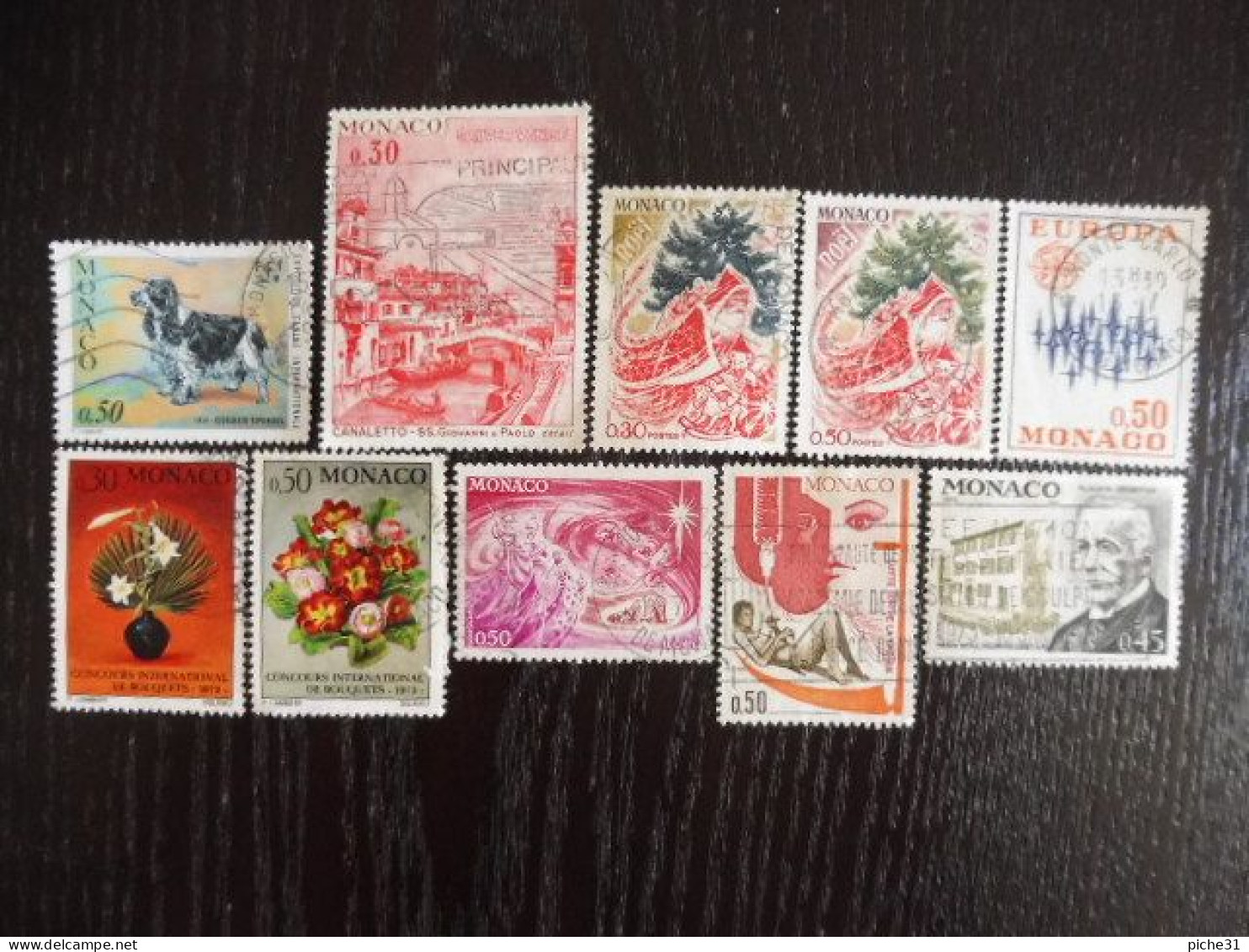 MONACO - Lot 10 Timbres Oblitérés - Usados