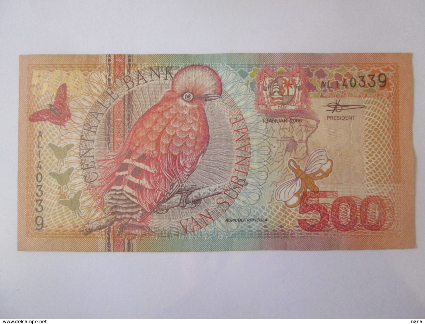 Surinam/Suriname 500 Gulden 2000,see Pictures - Surinam