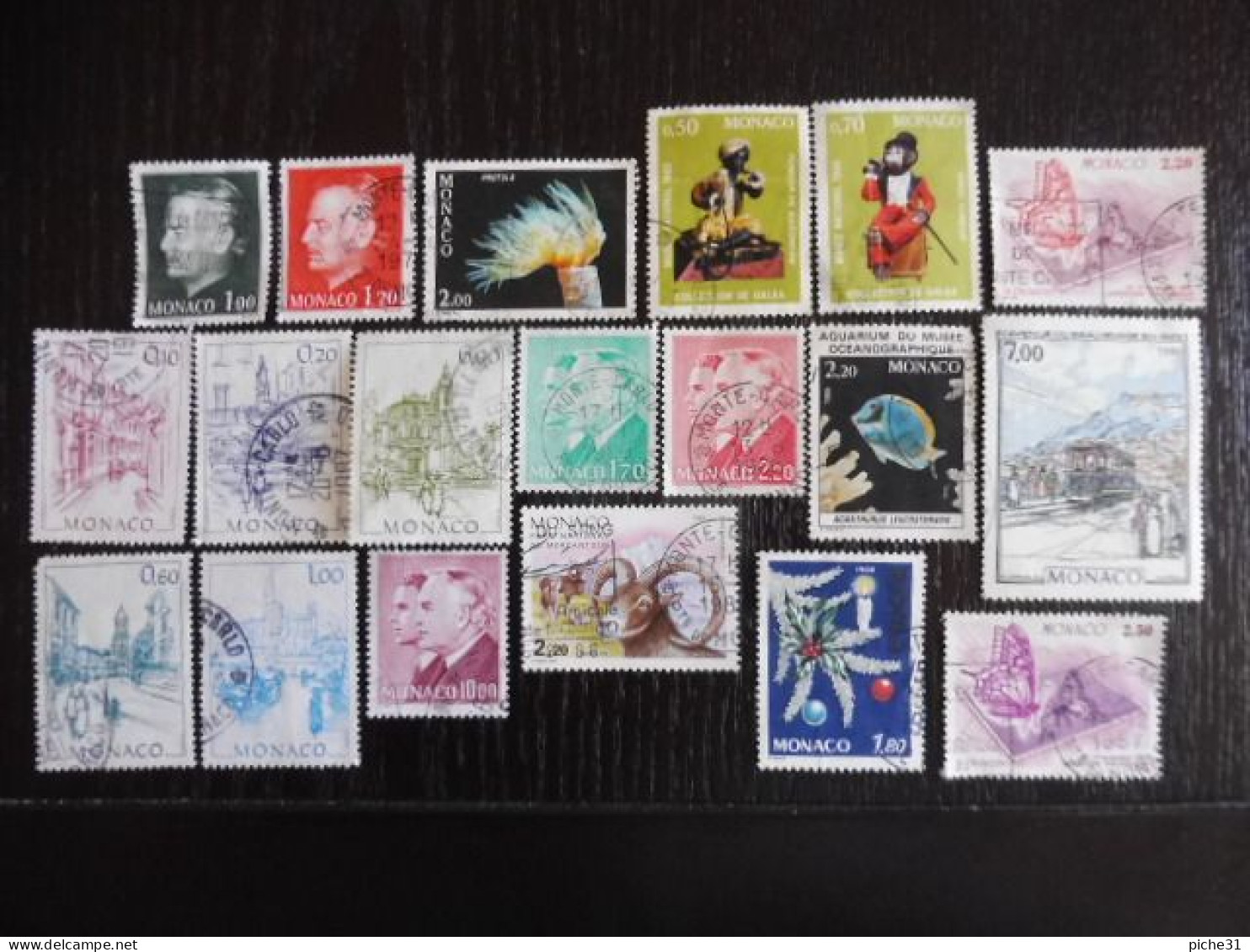 MONACO - Lot 19 Timbres Oblitérés - Oblitérés