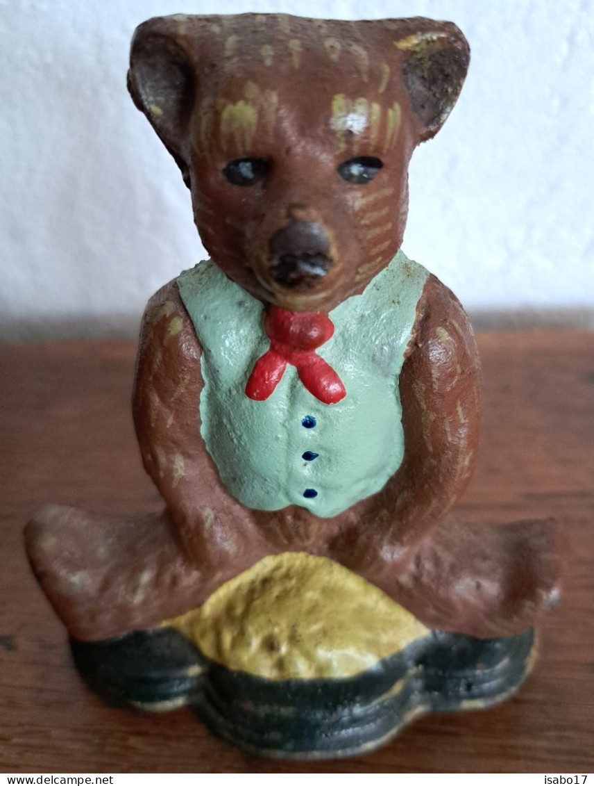 " Bär " Antiker Türstopper Aus Gusseisen Vintage Nostalgie - Ferretería