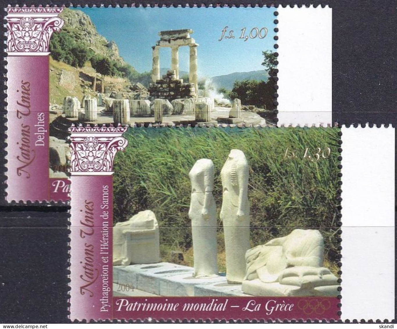 UNO GENF 2004 Mi-Nr. 495/96 ** MNH - Unused Stamps