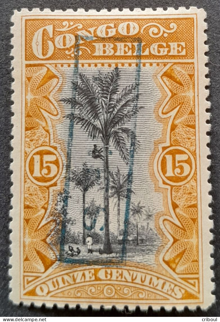 Congo Belge Belgium Congo 1909 Palmier Palm Tree Surchargé Overprinted TAXES Yvert T29 * MH - Unused Stamps