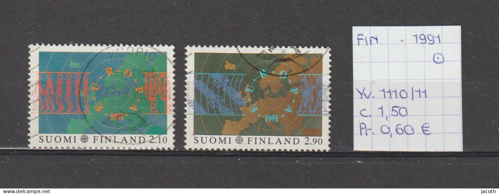 (TJ) Finland 1991 - YT 1110/11 (gest./obl./used) - Gebraucht