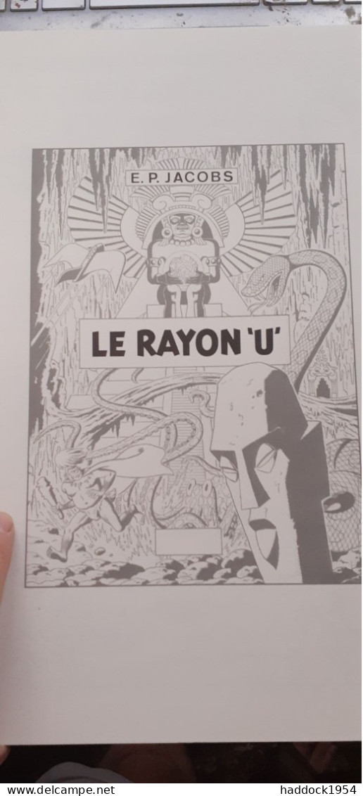 le rayon U la flèche ardente CAILLEAUX VAN HAMME SCHREDER éditions black et white 2023