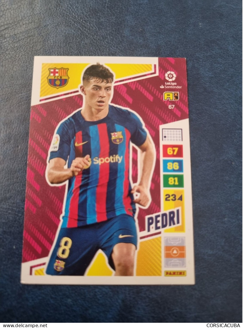 CARTE  FOOT  PANINI  ADRENALYN  2022/23  PEDRI  //  PARFAI ETAT  //  1er  CHOIX  // - Trading Cards