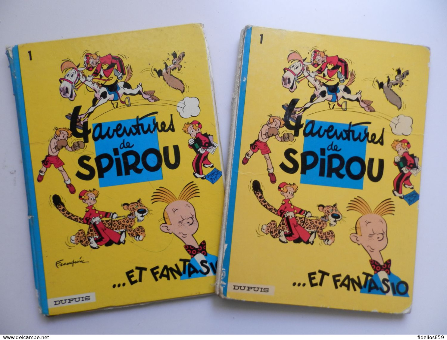 SPIROU PAR FRANQUIN : TOME 1 2 EXEMPLAIRES EN EDITION 1972 ET 1975 - Spirou Et Fantasio