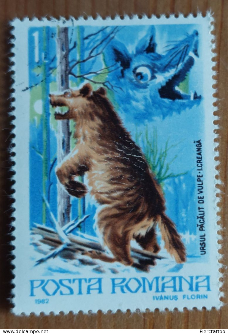 Contes (Loup/Animaux) - Roumanie - 1982 -YT 3405 - Used Stamps