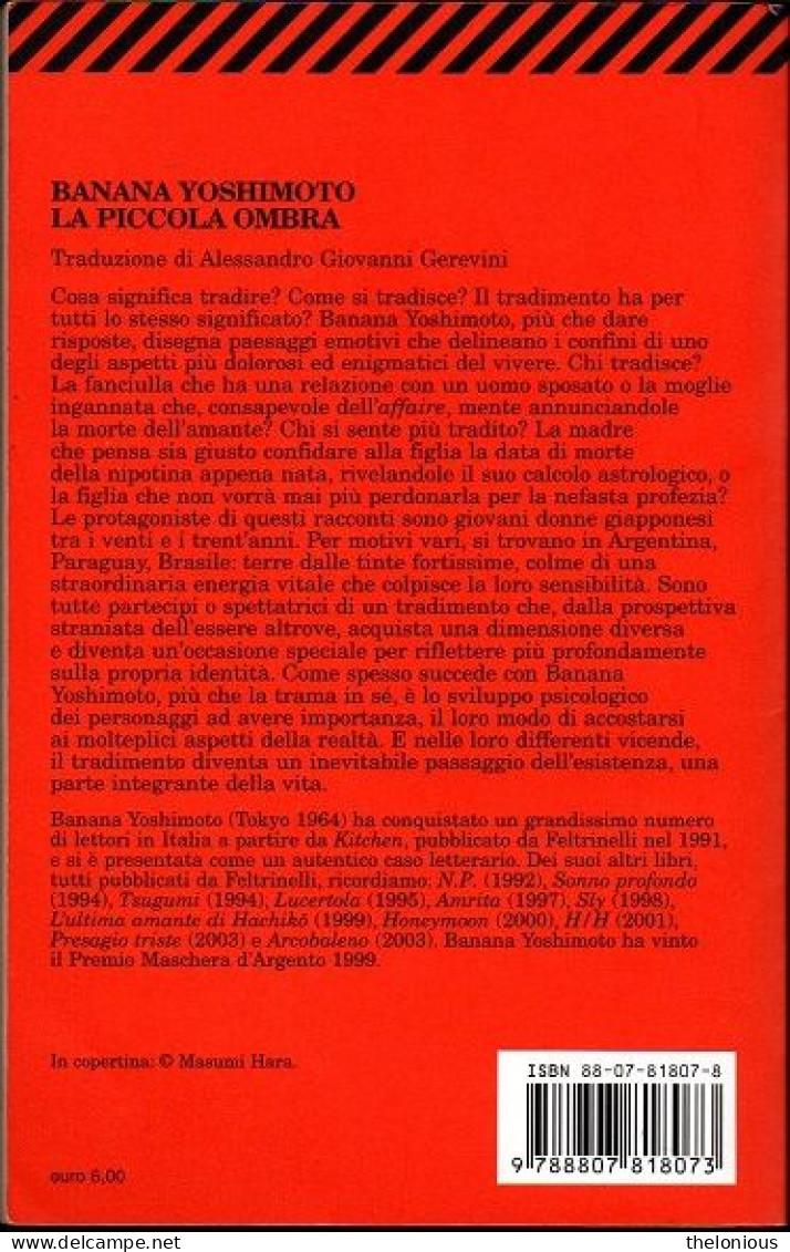 # Banana Yoshimoto - La Piccola Ombra - Economica Feltrinelli 1° Ediz. 2004 - Berühmte Autoren