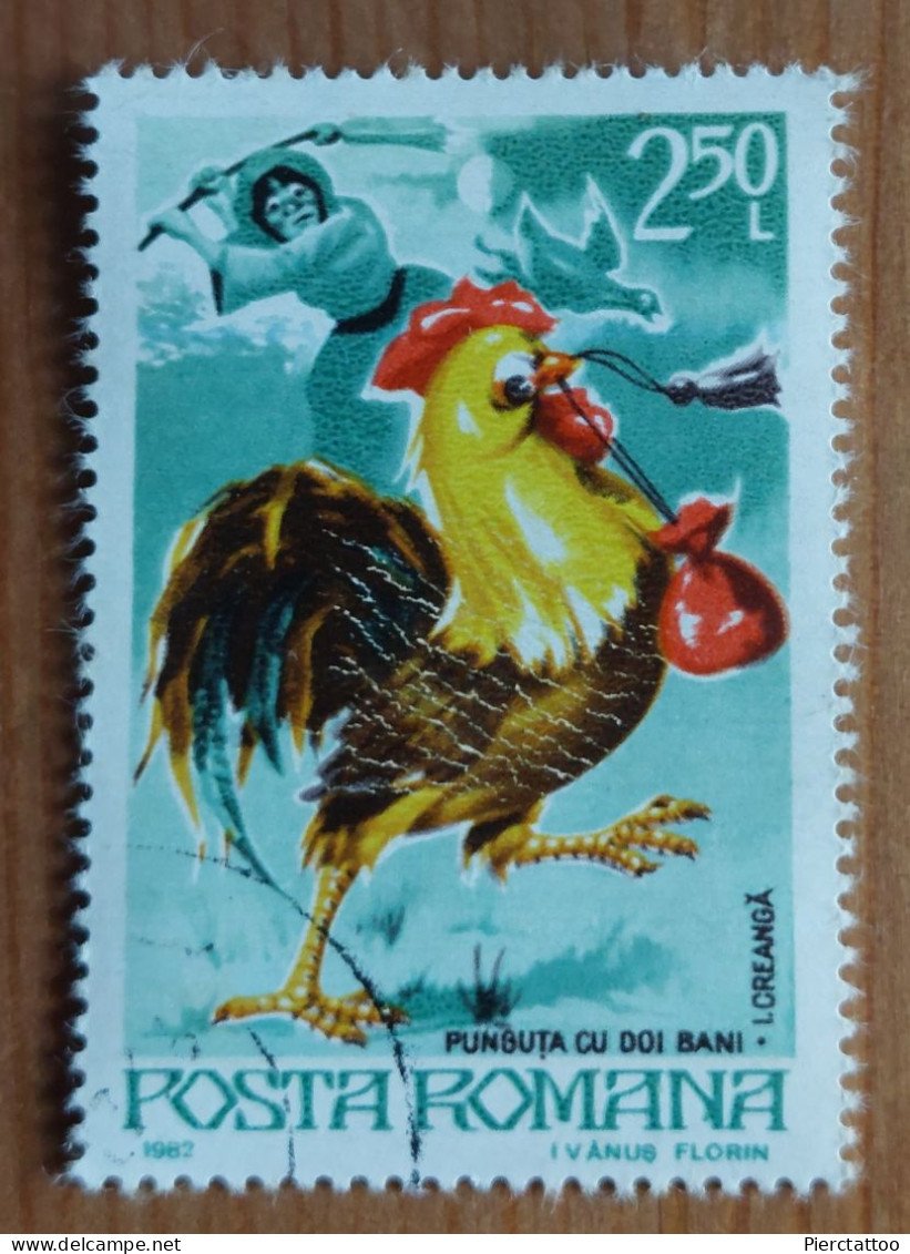 Contes (Coq/Animaux) - Roumanie - 1982 -YT 3407 - Used Stamps