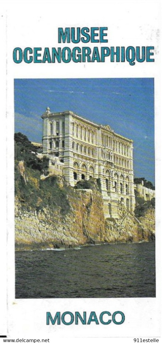 MONACO DEPLIANT DU MUSEE OCEANOGRAPHIQUE - Museo Oceanográfico