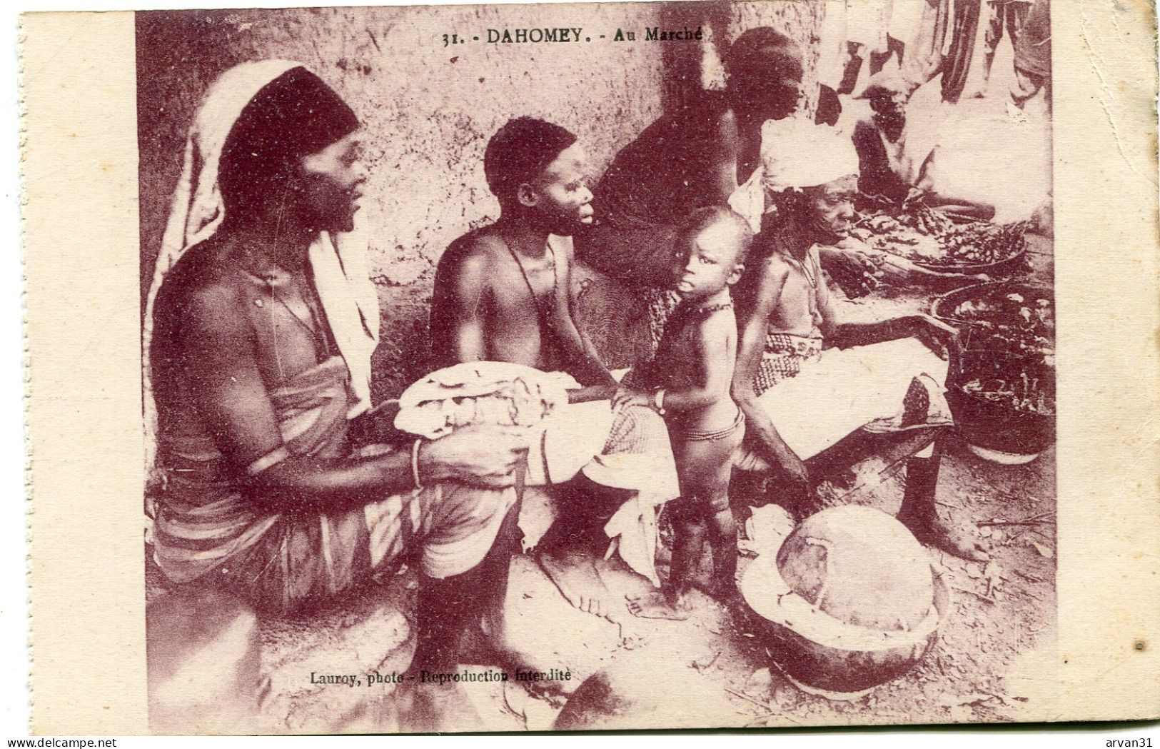DAHOMEY - KOTOUNOU - AU MARCHE - CLICHE RARE - - Dahomey