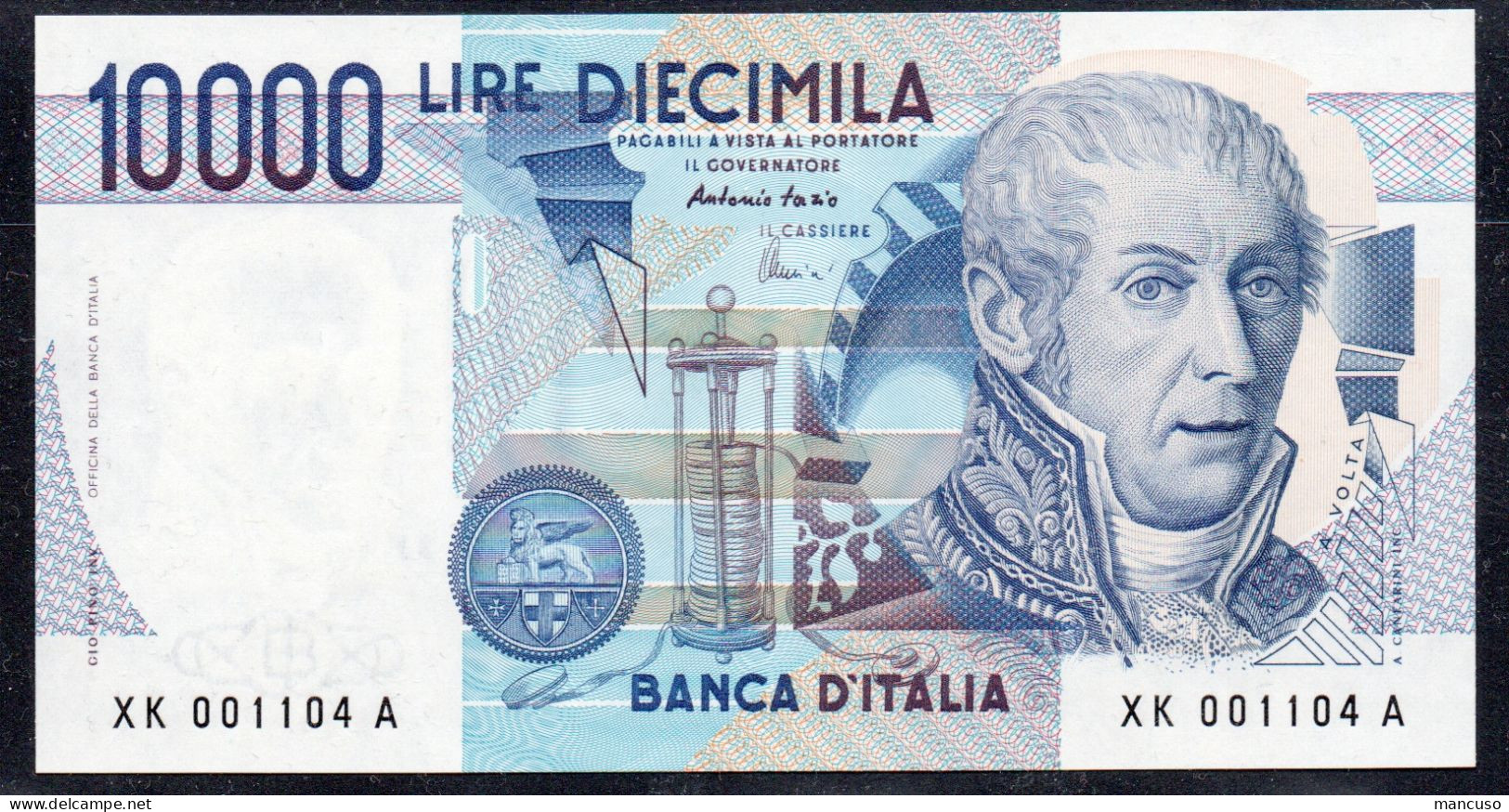 LIRE 10.000 TIPO  A. VOLTA - SERIE SPECIALE XK - FDS - 10.000 Lire