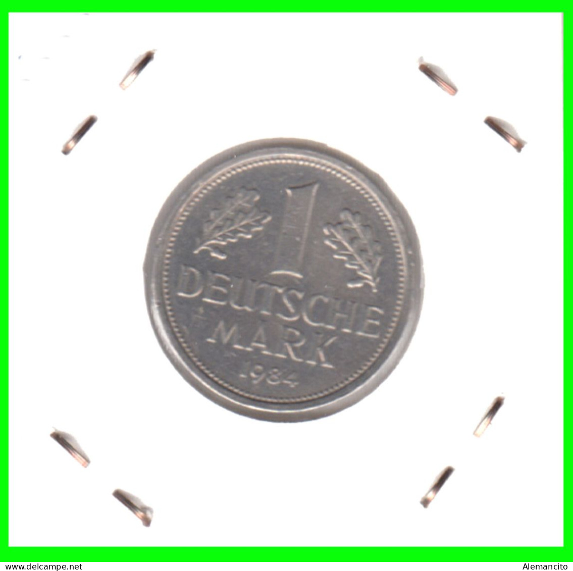 ALEMANIA FEDERAL - DEUTSCHLAND - GERMANY –  MONEDA DE LA REPUBLICA FEDERAL DE ALEMANIA DE 1.00 DM-DEL AÑO 1984 - CECA-D - 1 Marco