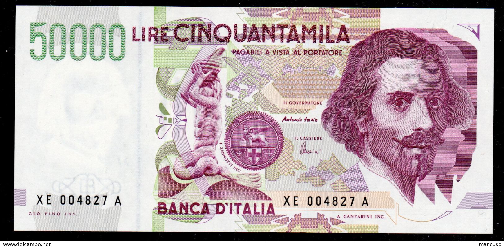 LIRE 50.000 TIPO  BERNINI II - SERIE SPECIALE XE - FDS - 50000 Lire