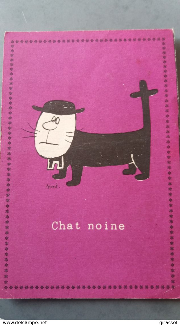 CPSM ILLUSTRATEUR SINE CHAT NOINE ED PULCINELLA HUMOUR - Sine